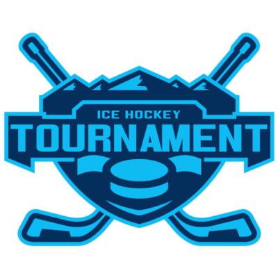 Tournament Ice Hockey logo template Thumbnail