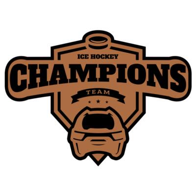 Champions Team Ice Hockey logo template Thumbnail