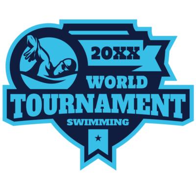 Tournament World  Swimming logo template Thumbnail