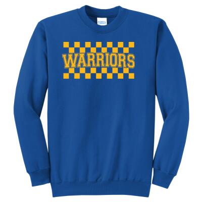 Warrior Audlt Checkered Crew Thumbnail