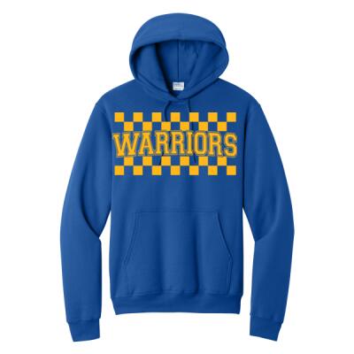 Warrior Audlt Checkered Hoodie Thumbnail