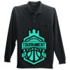 Long Sleeve Silk Touch Polo with Pocket Thumbnail