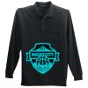 Long Sleeve Silk Touch Polo with Pocket Thumbnail