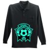 Long Sleeve Silk Touch Polo with Pocket Thumbnail