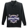 Long Sleeve Silk Touch Polo with Pocket Thumbnail