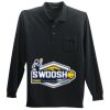 Long Sleeve Silk Touch Polo with Pocket Thumbnail