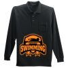 Long Sleeve Silk Touch Polo with Pocket Thumbnail