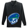 Long Sleeve Silk Touch Polo with Pocket Thumbnail