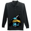 Long Sleeve Silk Touch Polo with Pocket Thumbnail