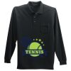 Long Sleeve Silk Touch Polo with Pocket Thumbnail