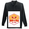 Long Sleeve Silk Touch Polo with Pocket Thumbnail