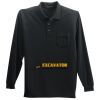 Long Sleeve Silk Touch Polo with Pocket Thumbnail