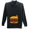 Long Sleeve Silk Touch Polo with Pocket Thumbnail