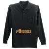 Long Sleeve Silk Touch Polo with Pocket Thumbnail