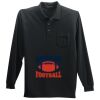 Long Sleeve Silk Touch Polo with Pocket Thumbnail