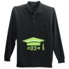 Long Sleeve Silk Touch Polo with Pocket Thumbnail