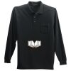Long Sleeve Silk Touch Polo with Pocket Thumbnail
