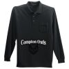 Long Sleeve Silk Touch Polo with Pocket Thumbnail