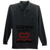 Long Sleeve Silk Touch Polo with Pocket Thumbnail