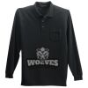 Long Sleeve Silk Touch Polo with Pocket Thumbnail