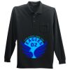 Long Sleeve Silk Touch Polo with Pocket Thumbnail