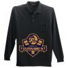 Long Sleeve Silk Touch Polo with Pocket Thumbnail