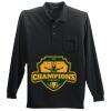 Long Sleeve Silk Touch Polo with Pocket Thumbnail