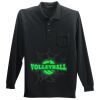 Long Sleeve Silk Touch Polo with Pocket Thumbnail
