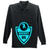 Long Sleeve Silk Touch Polo with Pocket Thumbnail