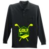 Long Sleeve Silk Touch Polo with Pocket Thumbnail