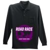 Long Sleeve Silk Touch Polo with Pocket Thumbnail