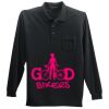 Long Sleeve Silk Touch Polo with Pocket Thumbnail