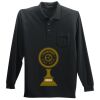 Long Sleeve Silk Touch Polo with Pocket Thumbnail