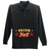 Long Sleeve Silk Touch Polo with Pocket Thumbnail