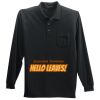 Long Sleeve Silk Touch Polo with Pocket Thumbnail