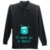 Long Sleeve Silk Touch Polo with Pocket Thumbnail