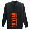 Long Sleeve Silk Touch Polo with Pocket Thumbnail