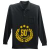 Long Sleeve Silk Touch Polo with Pocket Thumbnail
