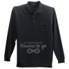 Long Sleeve Silk Touch Polo with Pocket Thumbnail