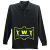 Long Sleeve Silk Touch Polo with Pocket Thumbnail