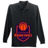 Long Sleeve Silk Touch Polo with Pocket Thumbnail