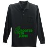 Long Sleeve Silk Touch Polo with Pocket Thumbnail