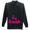 Long Sleeve Silk Touch Polo with Pocket Thumbnail