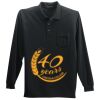 Long Sleeve Silk Touch Polo with Pocket Thumbnail