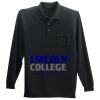Long Sleeve Silk Touch Polo with Pocket Thumbnail