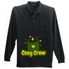 Long Sleeve Silk Touch Polo with Pocket Thumbnail
