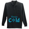 Long Sleeve Silk Touch Polo with Pocket Thumbnail