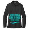 Women's Silk Touch Long Sleeve Polo Thumbnail